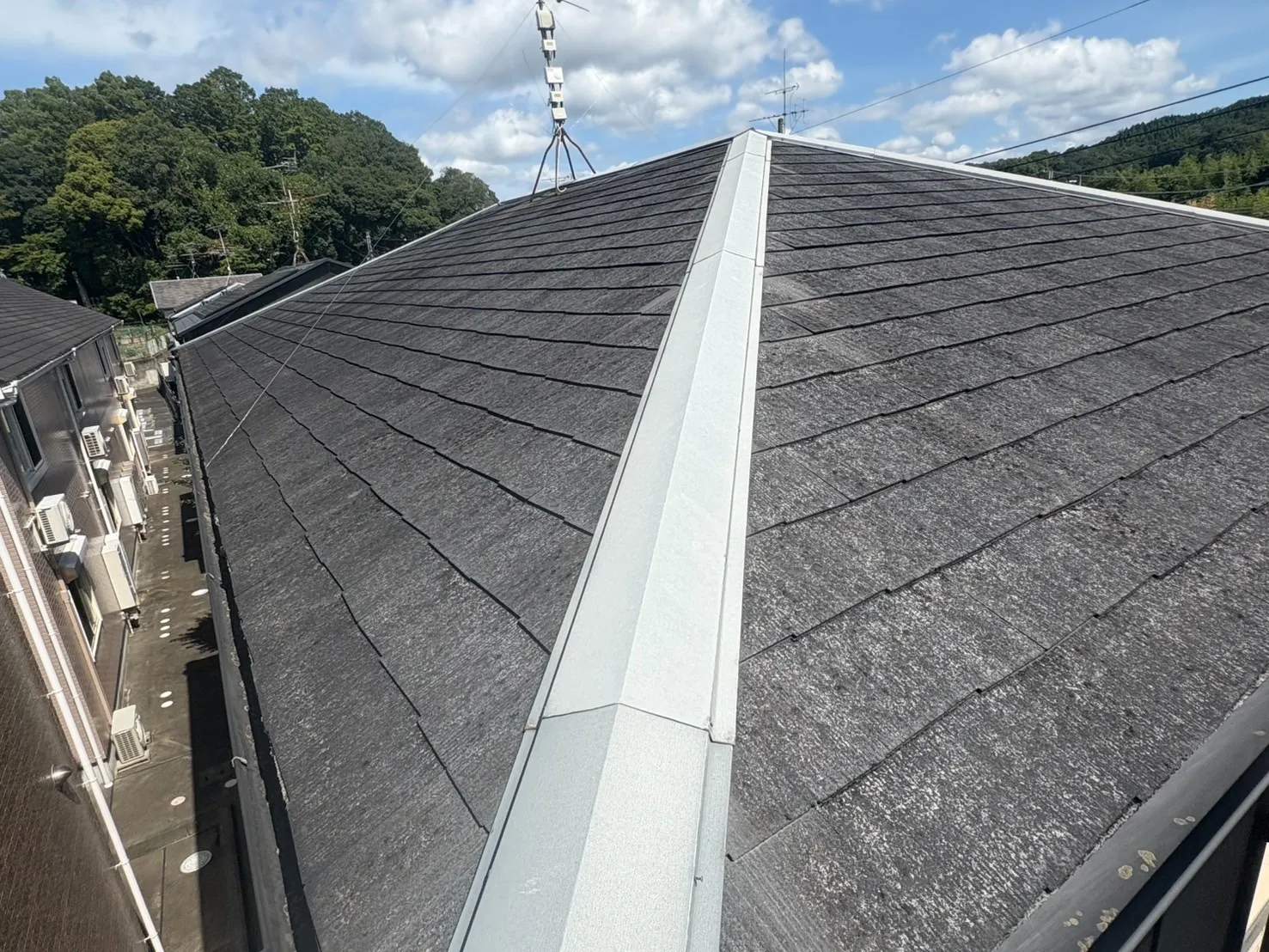 屋根塗装(現状・完了)